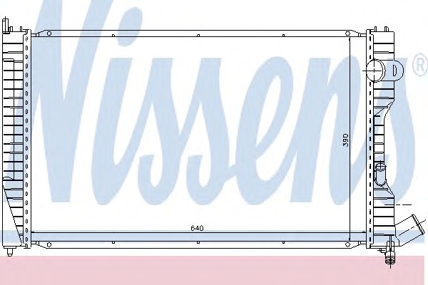 Радиатор системы охлаждения NISSENS 61231