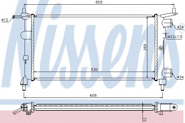 63290 NISSENS Радиатор системы охлаждения