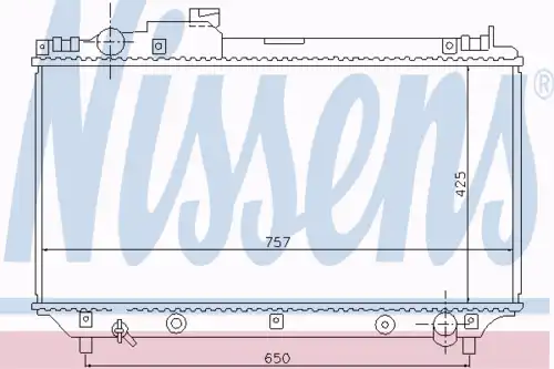 64764 NISSENS Радиатор охлаждения двигателя