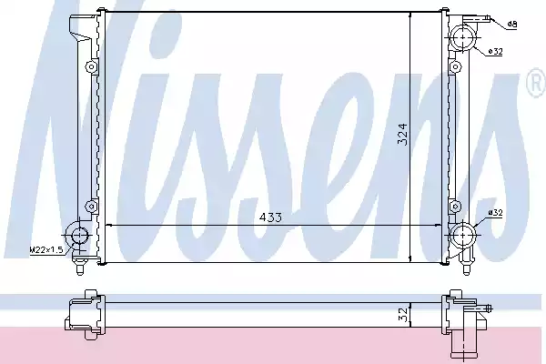 651811 NISSENS Радиатор системы охлаждения