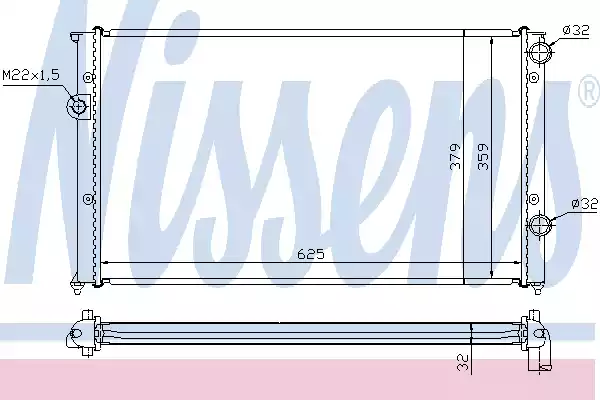 65243 NISSENS Радиатор системы охлаждения