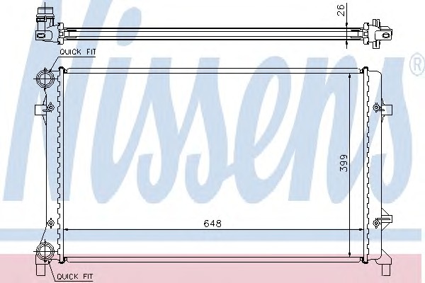 65277A NISSENS Радиатор системы охлаждения