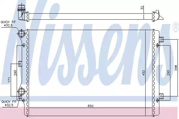 65279A NISSENS Радиатор системы охлаждения