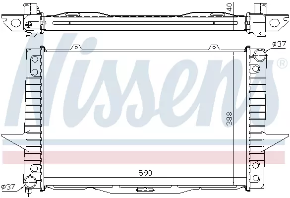 65536A NISSENS Радиатор системы охлаждения