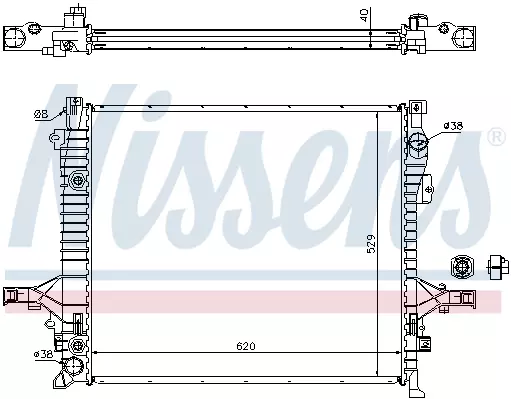 65613A NISSENS Радиатор системы охлаждения