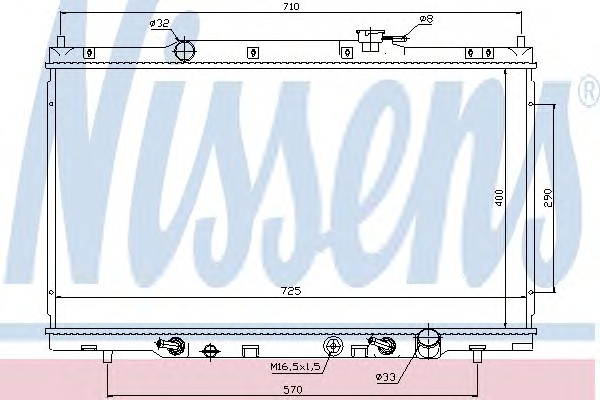 68106 NISSENS Радиатор системы охлаждения