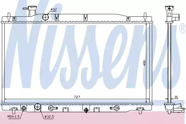 Радиатор системы охлаждения NISSENS 68139