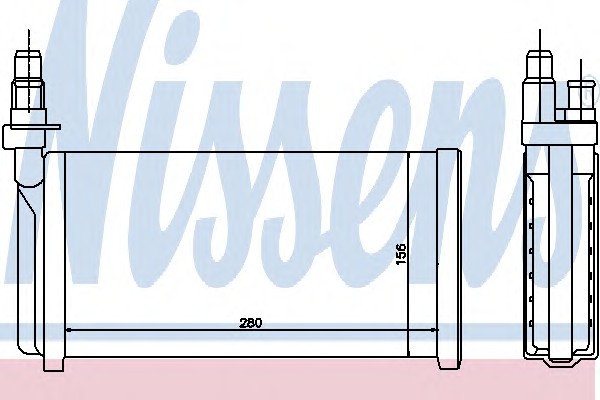Радиатор отопителя NISSENS 70011