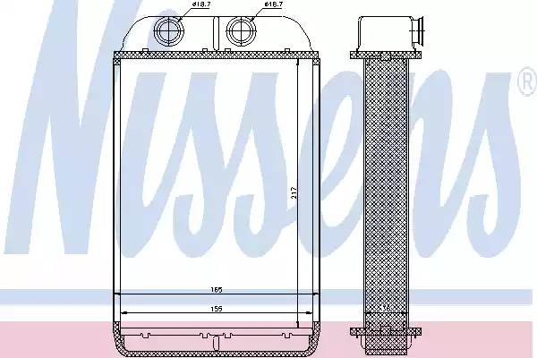 Радиатор отопителя NISSENS 70232