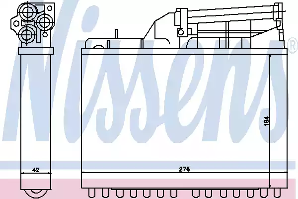 70502 NISSENS Радиатор отопителя