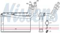 Радиатор отопителя NISSENS 70531