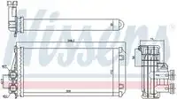 Радиатор печки NISSENS 707083