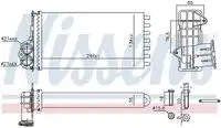 Радиатор отопителя салона NISSENS 707268