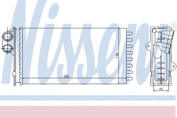 71145 NISSENS Радиатор отопителя