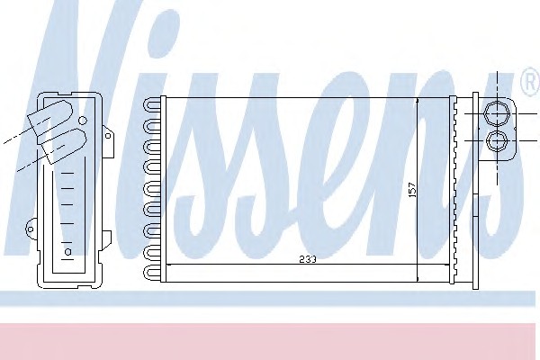 71152 NISSENS Радиатор отопителя