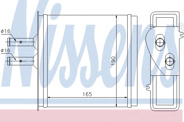 71442 NISSENS Радиатор отопителя