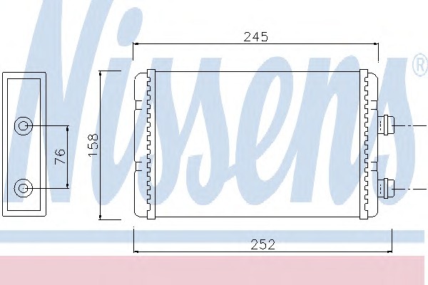 Радиатор отопителя NISSENS 71451