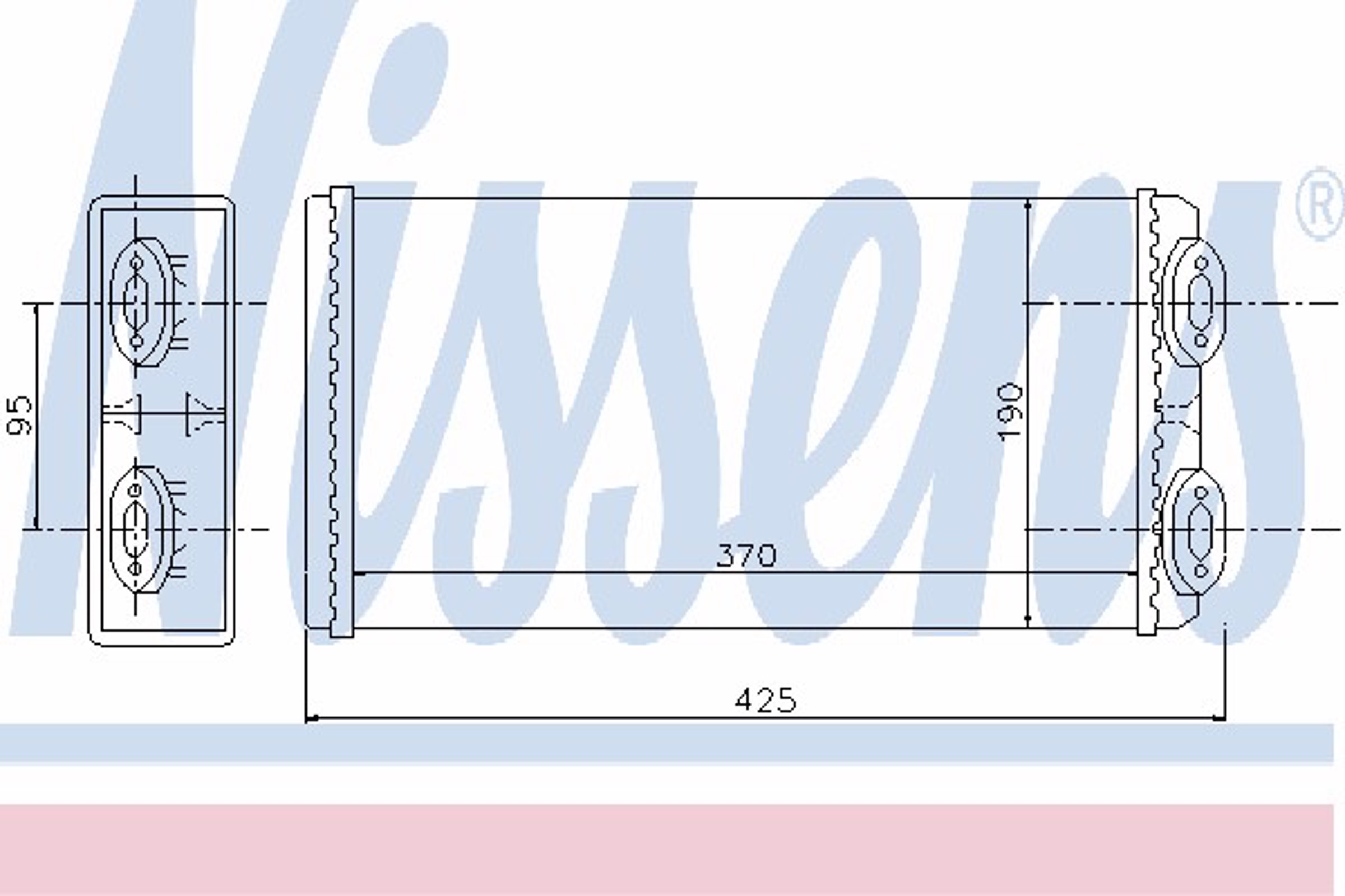 Радиатор отопителя NISSENS 71925