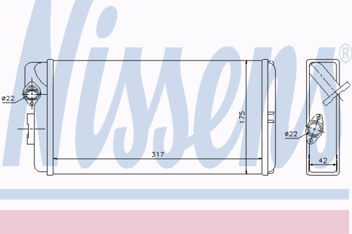 Радиатор печки NISSENS 72035