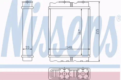 Радиатор печки NISSENS 72050