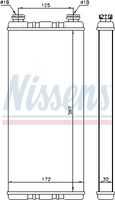 Радиатор отопителя NISSENS 72055