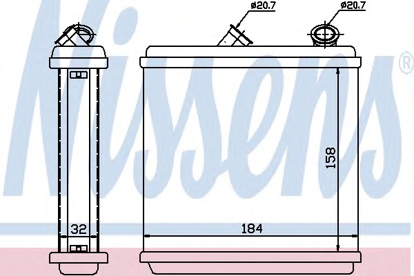 Радиатор отопителя NISSENS 72635