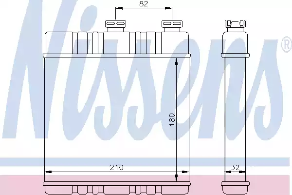 72660 NISSENS Радиатор отопителя