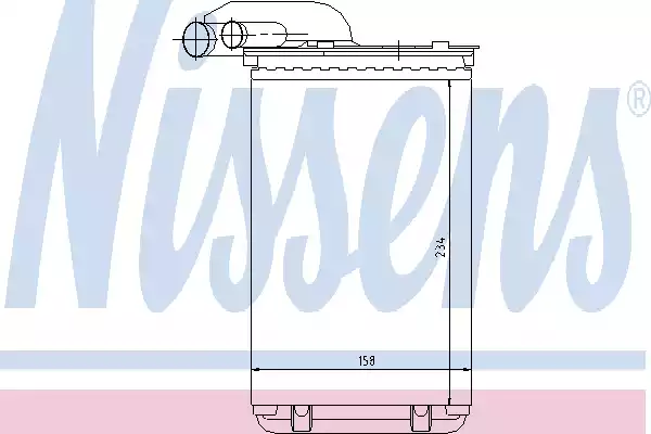 Радиатор отопителя NISSENS 73252