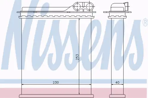 Радиатор печки NISSENS 73363