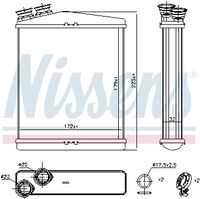 радиатор печки NISSENS 73645