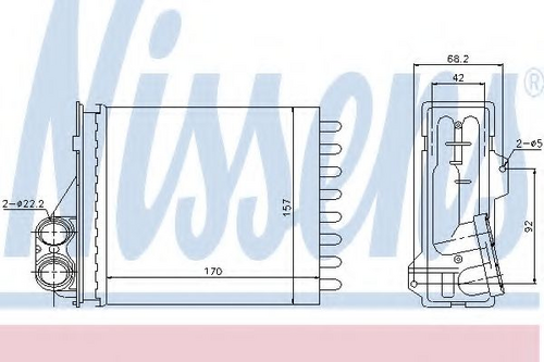 Радиатор печки NISSENS 76512