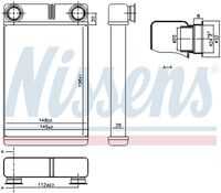 Радиатор печки NISSENS 76515
