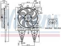 85797 крыльчатка с эл.мотором vw-polo 01- NISSENS 85797