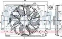 Вентилятор охлаждения радиатора двигателя NISSENS 85892