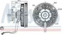 Ns86108 вискомуфта привода вентилятора 2pin d265mm NISSENS 86108