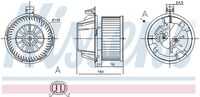 Вентилятор отопителя NISSENS 87269