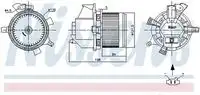 Вентилятор отопителя NISSENS 87466