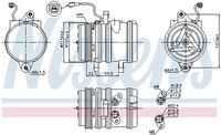 компрессор кондиционера NISSENS 89275