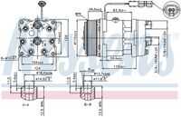 Компрессор кондиционера NISSENS 89459
