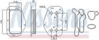 90741 NISSENS Масляный радиатор