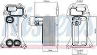 Масляный радиатор NISSENS 90901