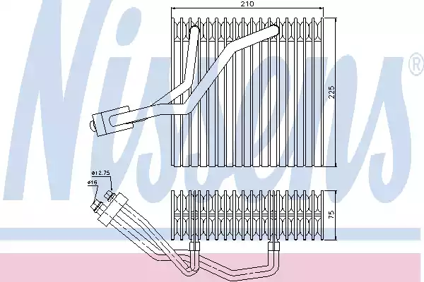 Испаритель кондиционера NISSENS 92176