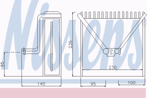 Испаритель кондиционера NISSENS 92191