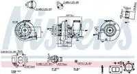 Ns93300 турбокомпрессор NISSENS 93300