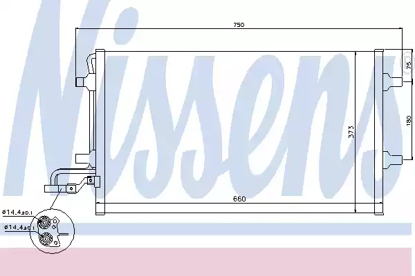 940086 NISSENS Радиатор кондиционера