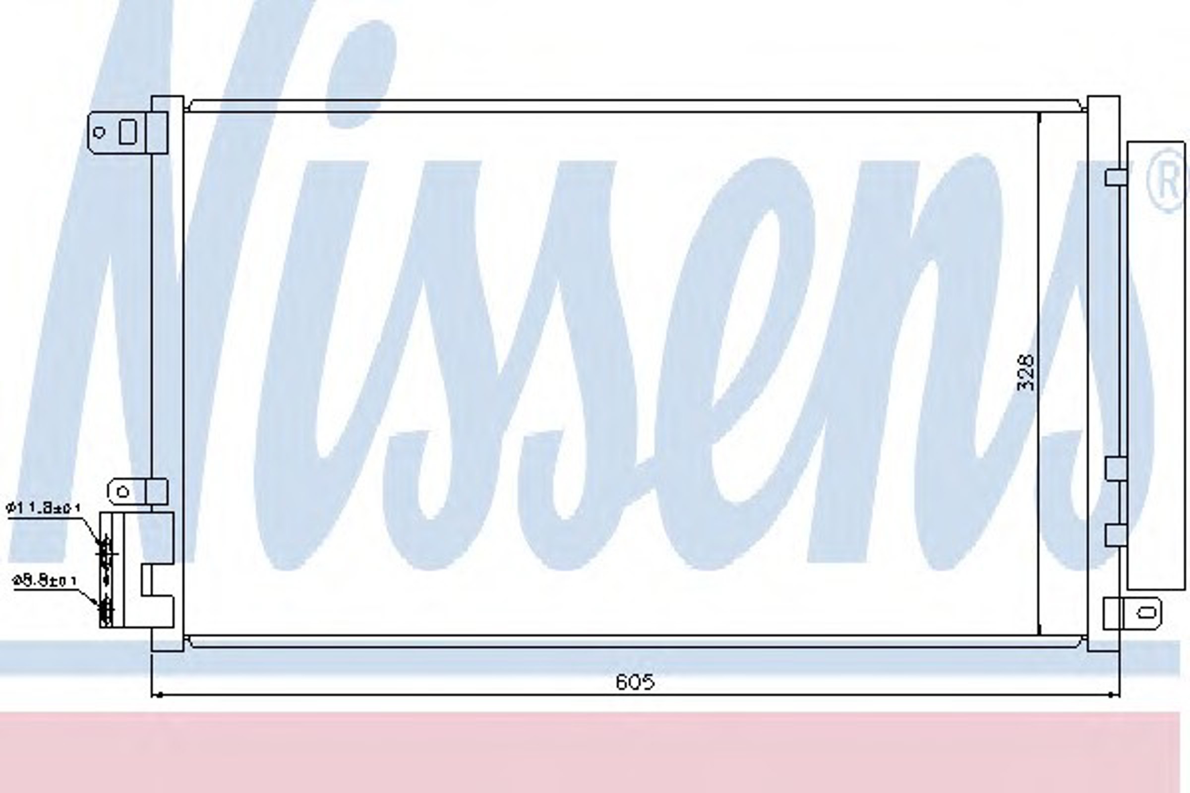 Радиатор кондиционера NISSENS 940095