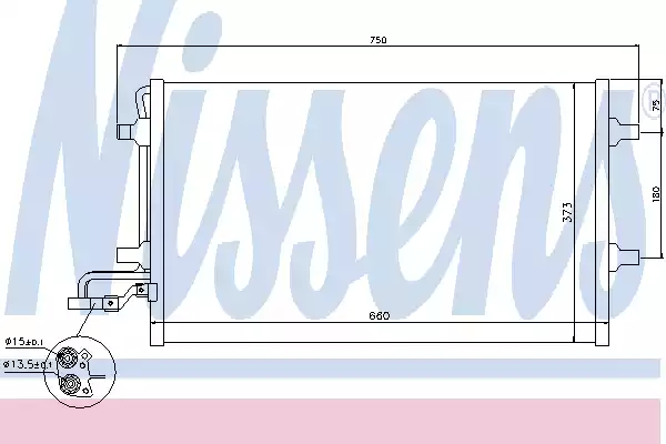 940154 NISSENS Радиатор кондиционера