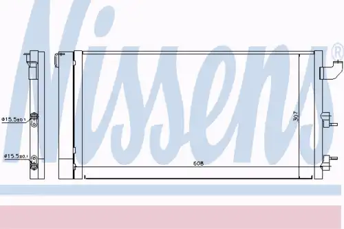 Радиатор кондиционера NISSENS 940173