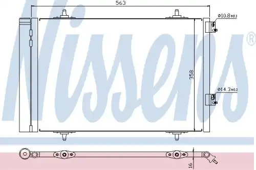Радиатор кондиционера NISSENS 940189