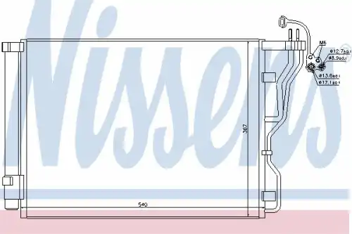 Радиатор кондиционера NISSENS 940244